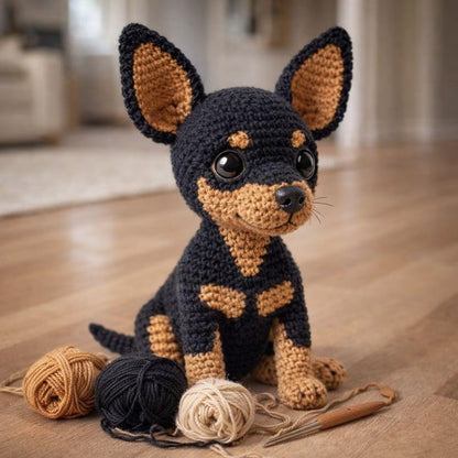 Crochet Dog Amigurumi Pattern PDF, Cute Puppy Toy, Small Dog Plush Tutorial, Digital Download, Beginner Friendly Amigurumi